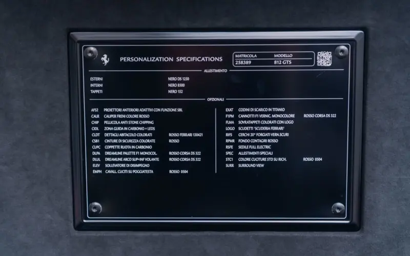 Ferrari 812 GTS * NOVITEC * LIFT * AFS2 * CARBON * SURROUND * DREAM - 127045