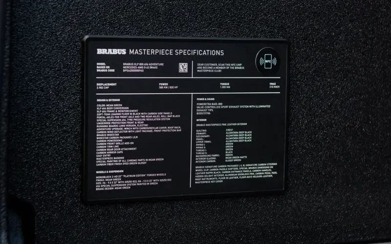 Mercedes-Benz BRABUS XLP 800 6x6 * MASTERPIECE * NEW MODEL * VIN *  - 135554